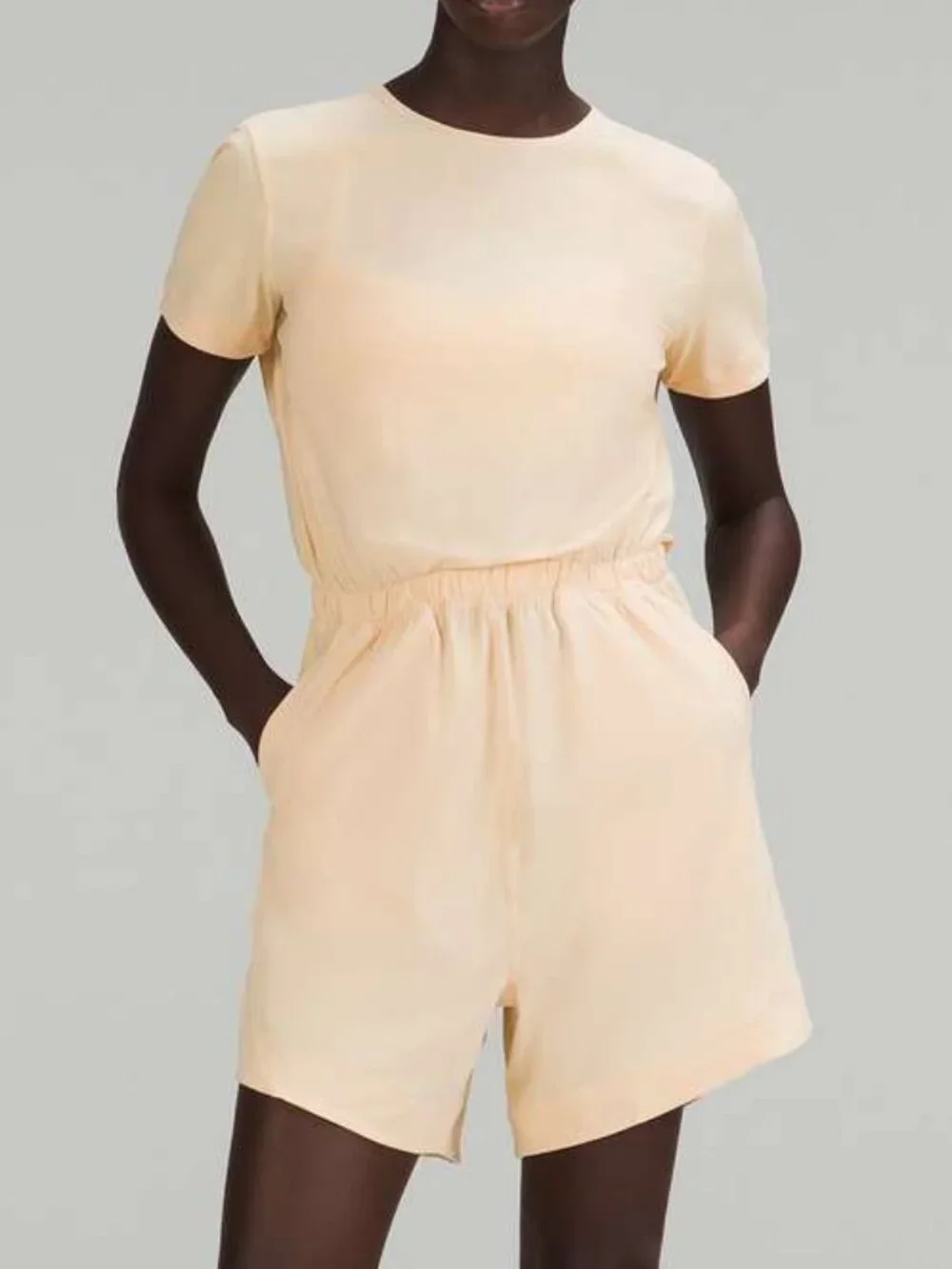 Lululemon Lightweight High-Neck Romper in Prosecco